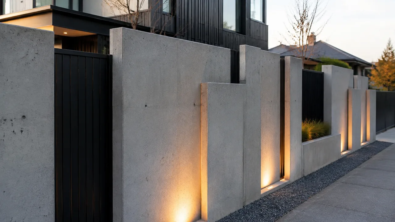Architectural Concrete Fence design inspiration