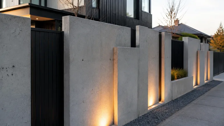 Architectural Concrete Fence design inspiration