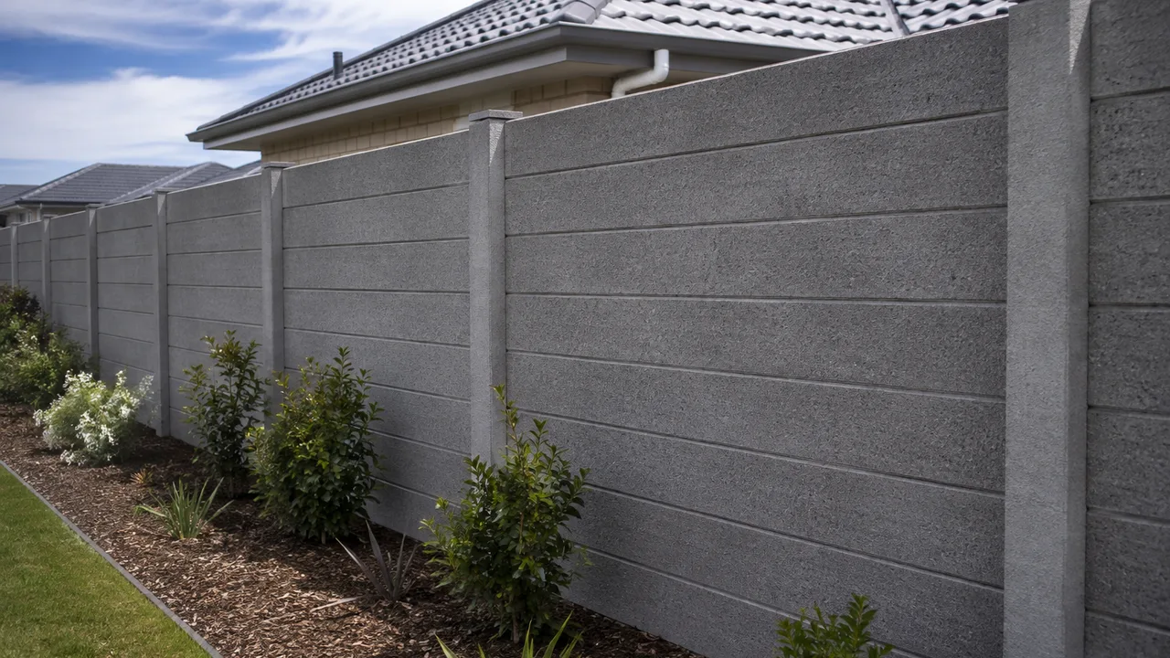 Concrete Boundary Fence design inspiration