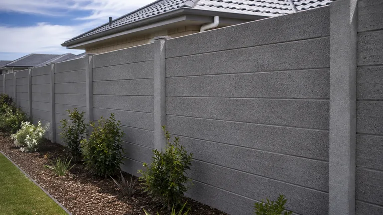 Concrete Boundary Fence design inspiration