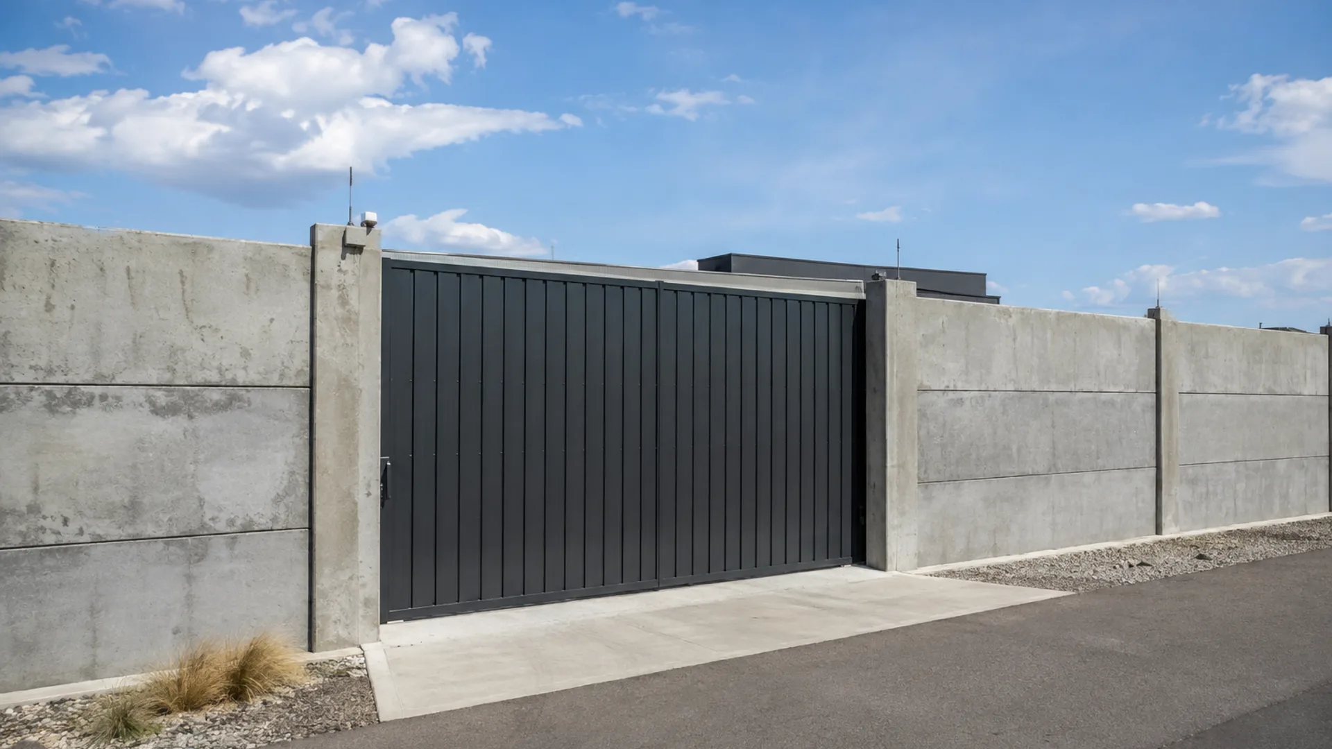 Concrete Security Fence design inspiration in a Canterbury setting