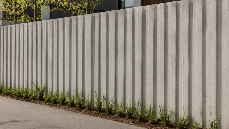 Textured Concrete Fence design inspiration